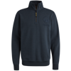 PALL MALL Half zip collar soft brushed terry