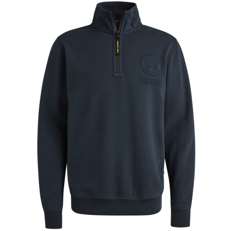 PALL MALL Half zip collar soft brushed terry