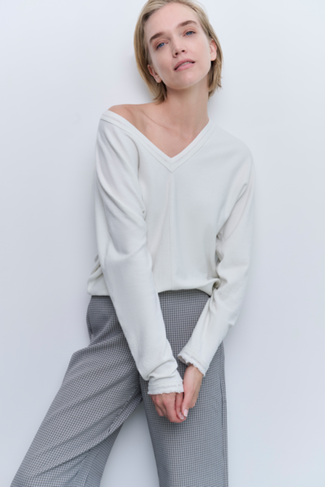 Yaya Sweater with batwing sleeves