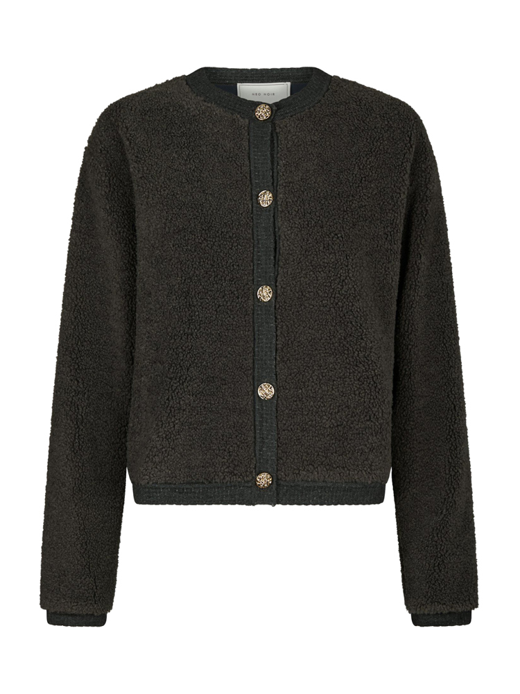 Neo Noir LIMO FLUFFY KNIT CARDIGAN