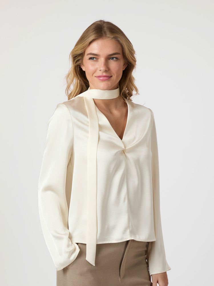 Neo Noir SUSANNA HEAVY SATEEN BLOUSE