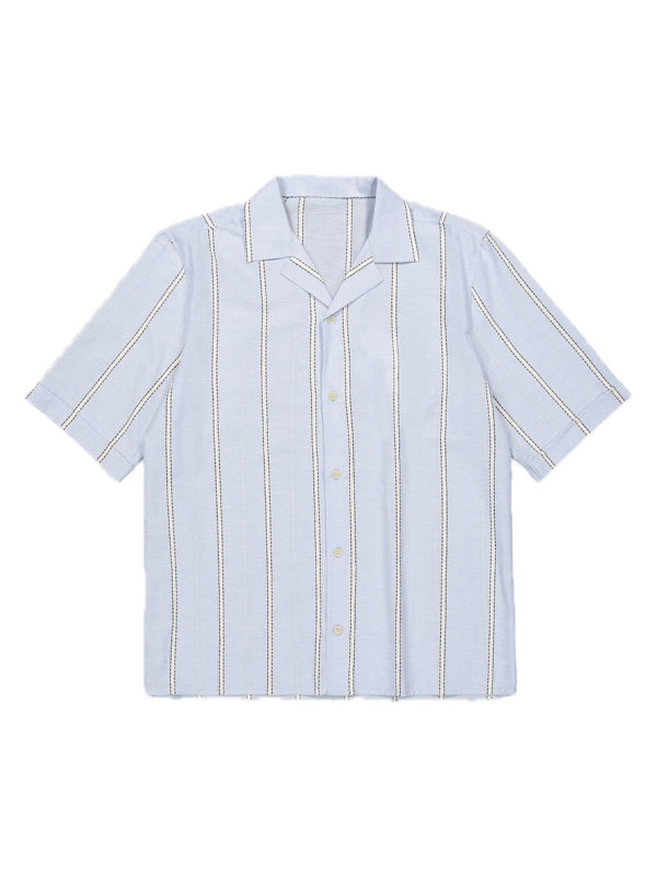 Butcher of Blue Quinn Linen Stripe Shirt