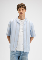 Butcher of Blue Quinn Linen Stripe Shirt