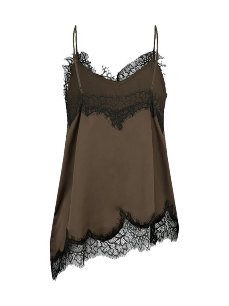 Second Female LACIA CONTRAST STRAP TOP