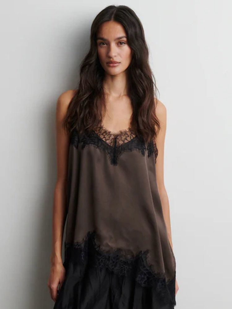 Second Female LACIA CONTRAST STRAP TOP