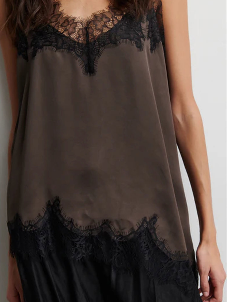 Second Female LACIA CONTRAST STRAP TOP