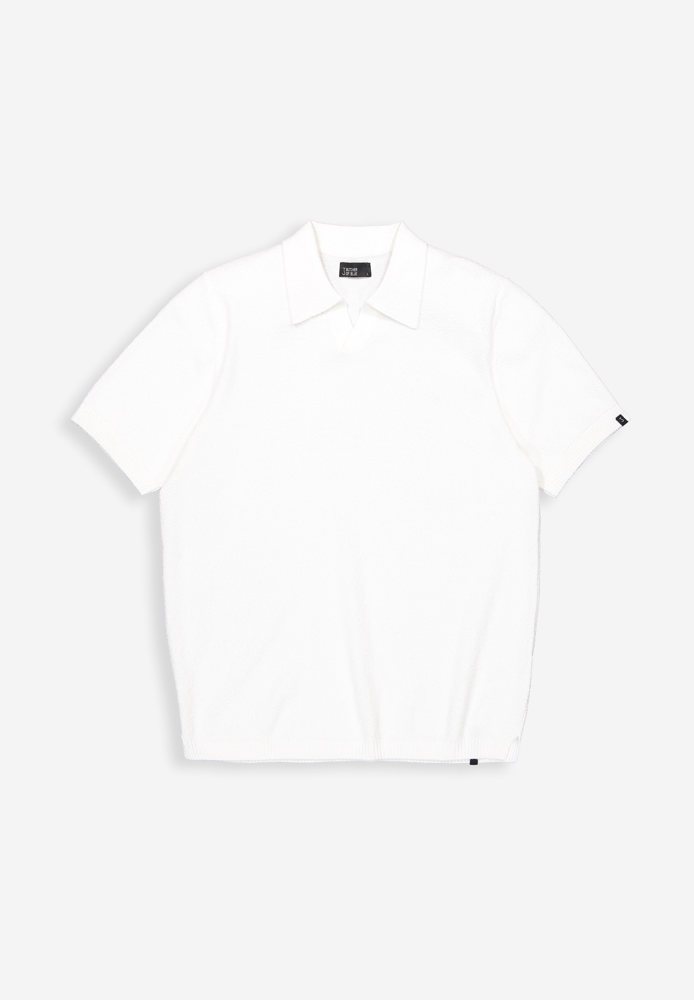 Butcher of Blue Boucle Knit Polo