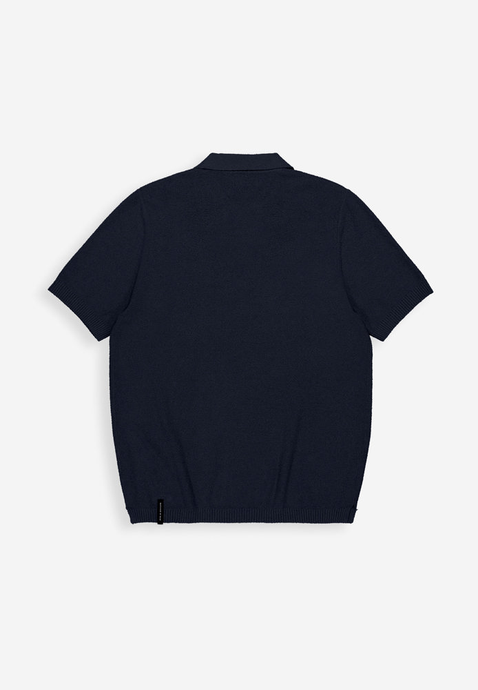 Butcher of Blue Boucle Knit Polo