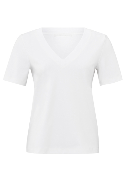 Yaya T-shirt with V-neck