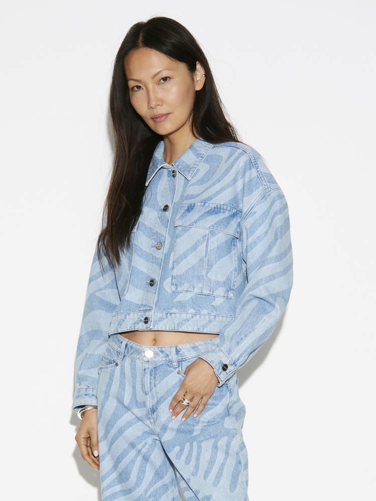 Dante 6 SPRING PRINTED DENIM JACKET