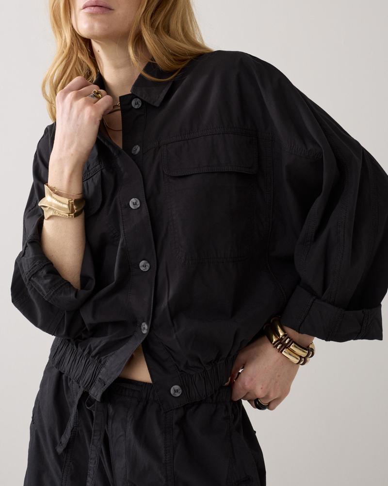 Summum Batwing jacket Breezy cotton canvas