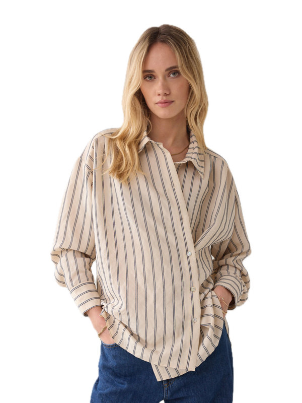 Summum Blouse adjustable Chenille stripe