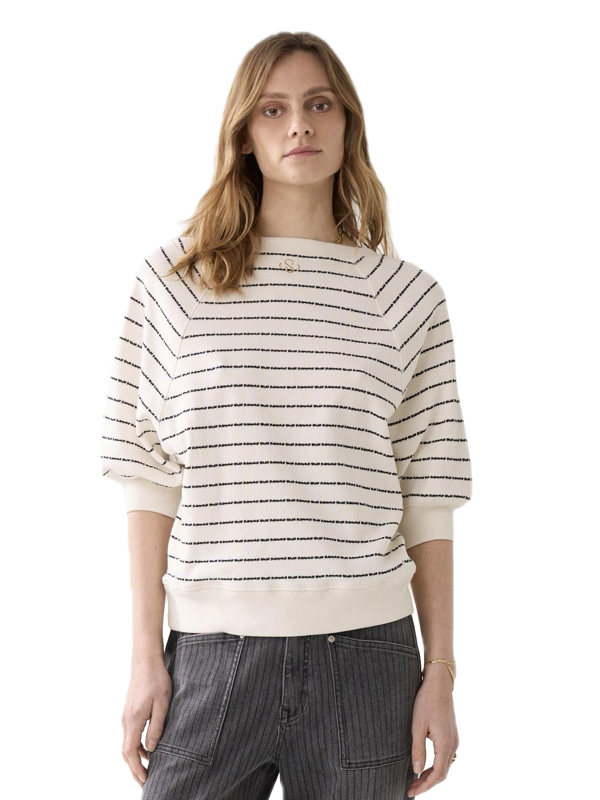 Summum Jersey Striped sweat