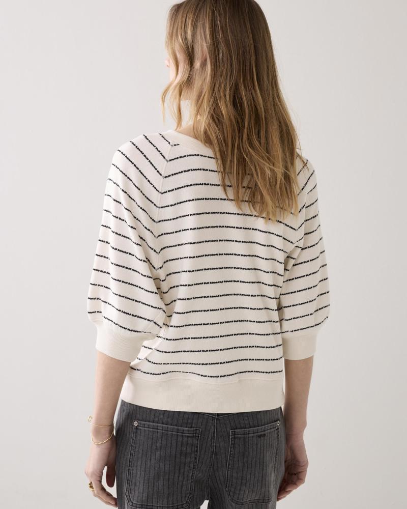 Summum Jersey Striped sweat