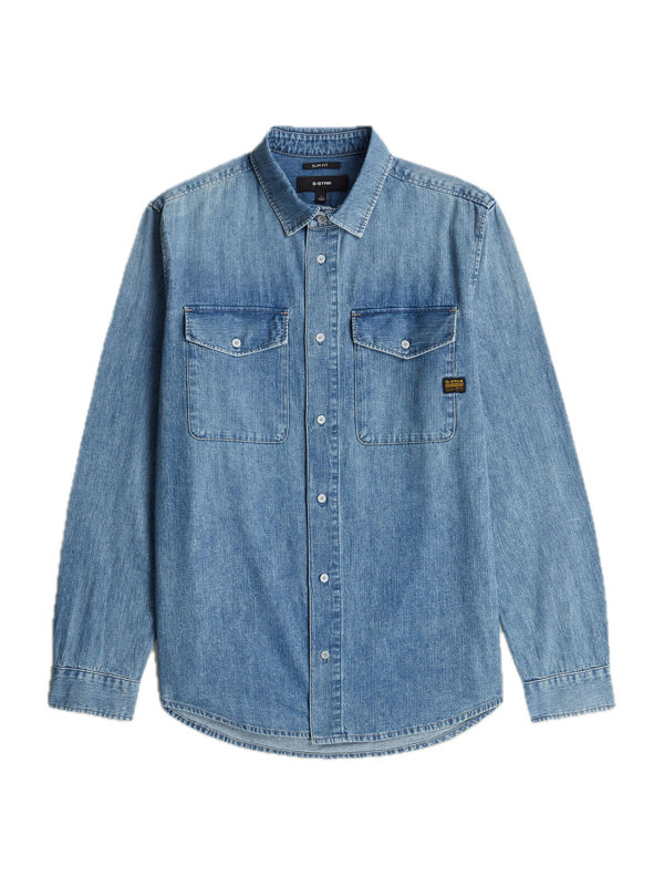 G-Star Marine Slim Shirt l\s dnm