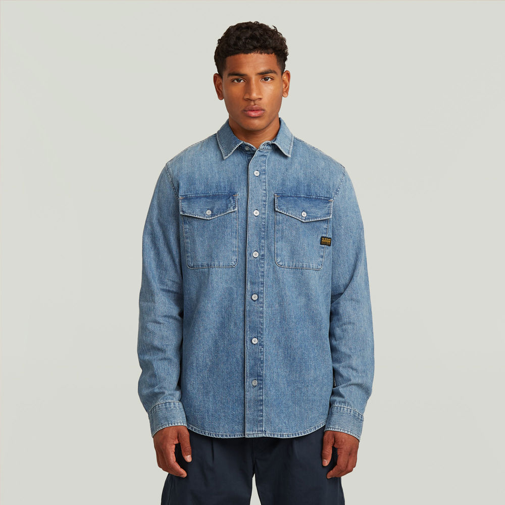 G-Star Marine Slim Shirt l\s dnm