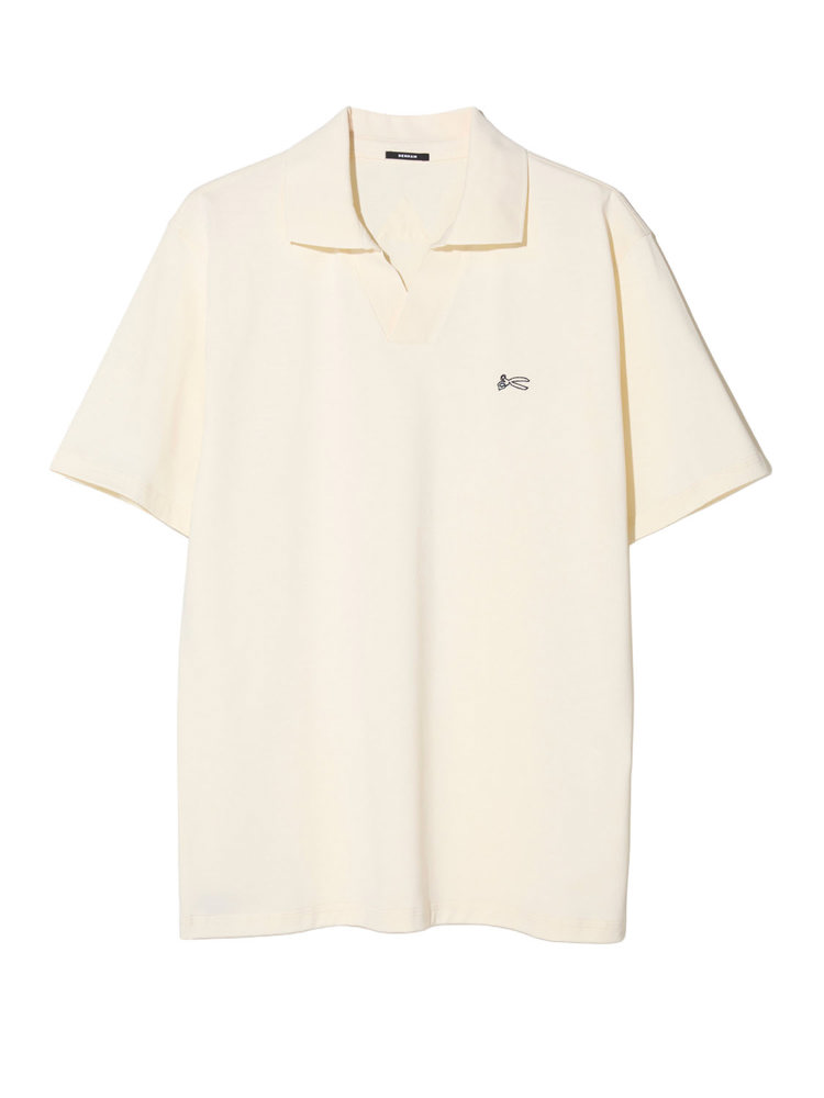 Denham SCISSOR OPEN COLLAR POLO LSC