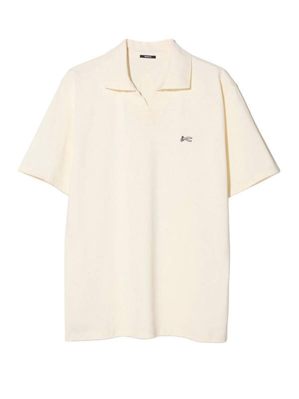 Denham SCISSOR OPEN COLLAR POLO LSC