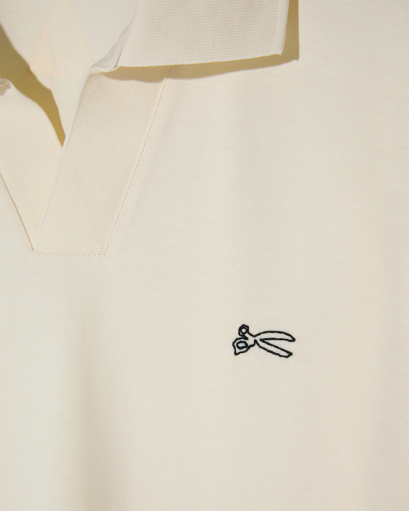 Denham SCISSOR OPEN COLLAR POLO LSC
