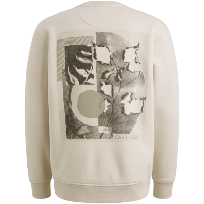 Cast Iron Long sleeve r-neck relaxed fit gra