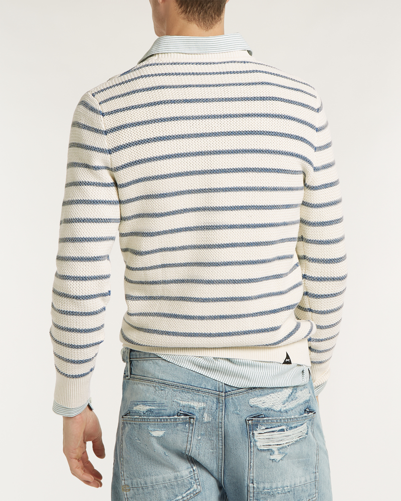 Denham LEO CREWNECK LS STRIPE 2/20 LW