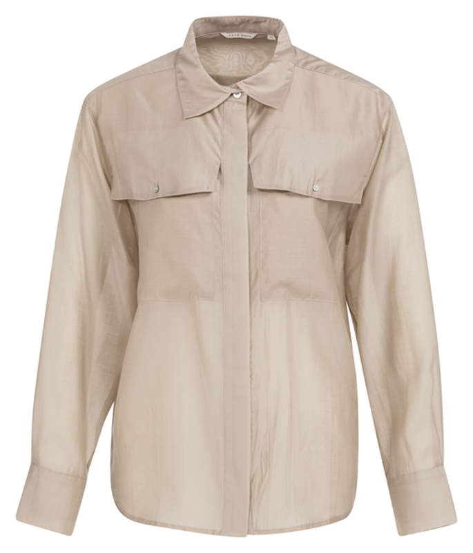 Yaya Transparante blouse