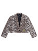 Alix LADIES WOVEN ANIMAL CROPPED BLAZER