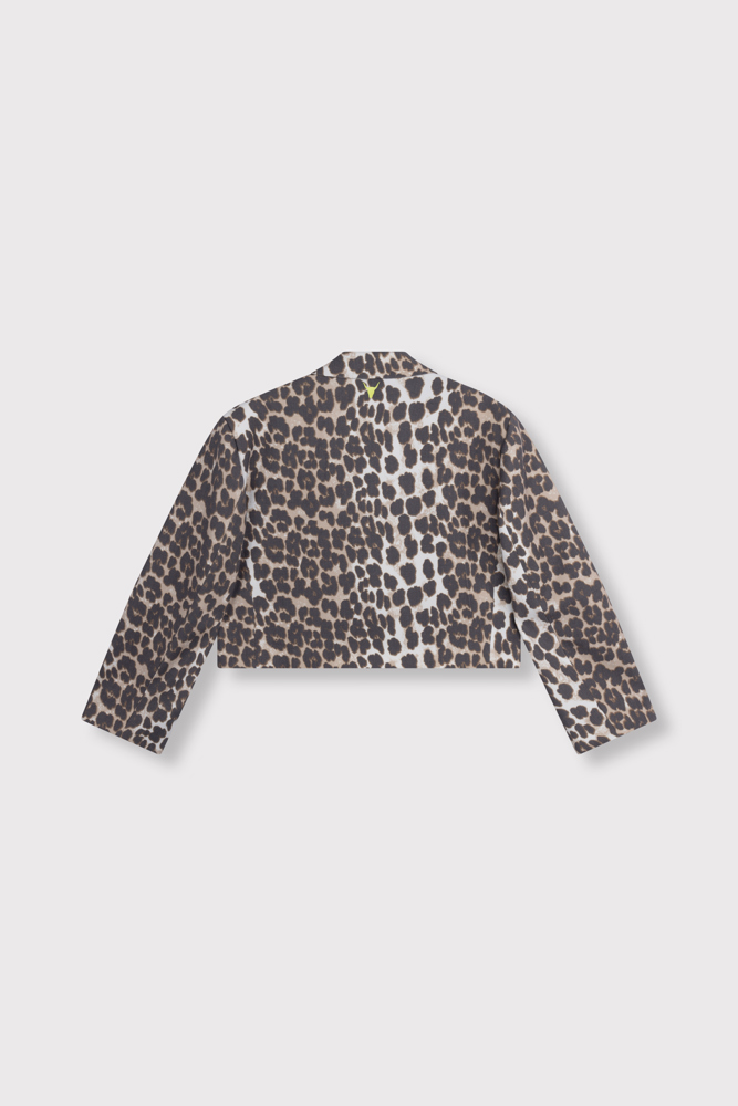 Alix LADIES WOVEN ANIMAL CROPPED BLAZER