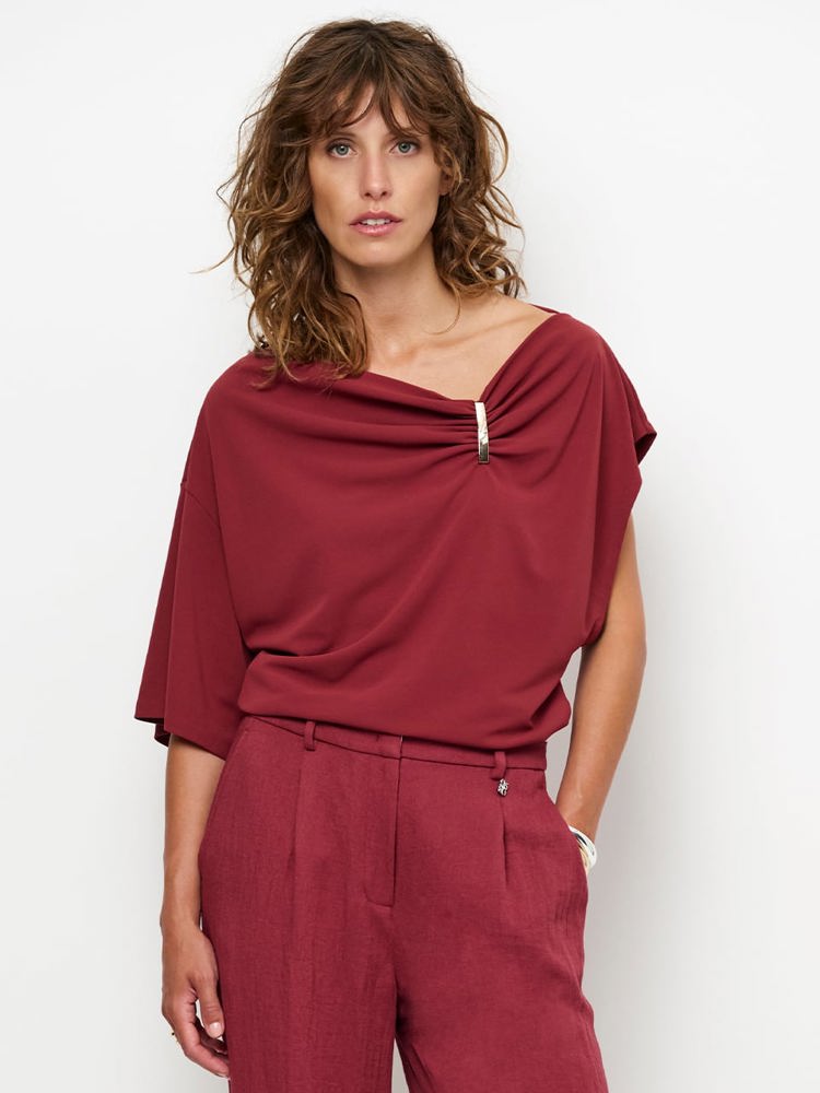 Dante 6 GOU EMBELISHED DRAPEY TOP