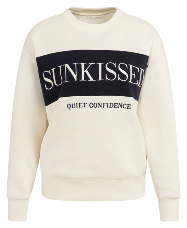 Yaya Sweater met colorblock