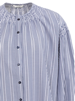 Yaya Gestreepte blouse met plooien