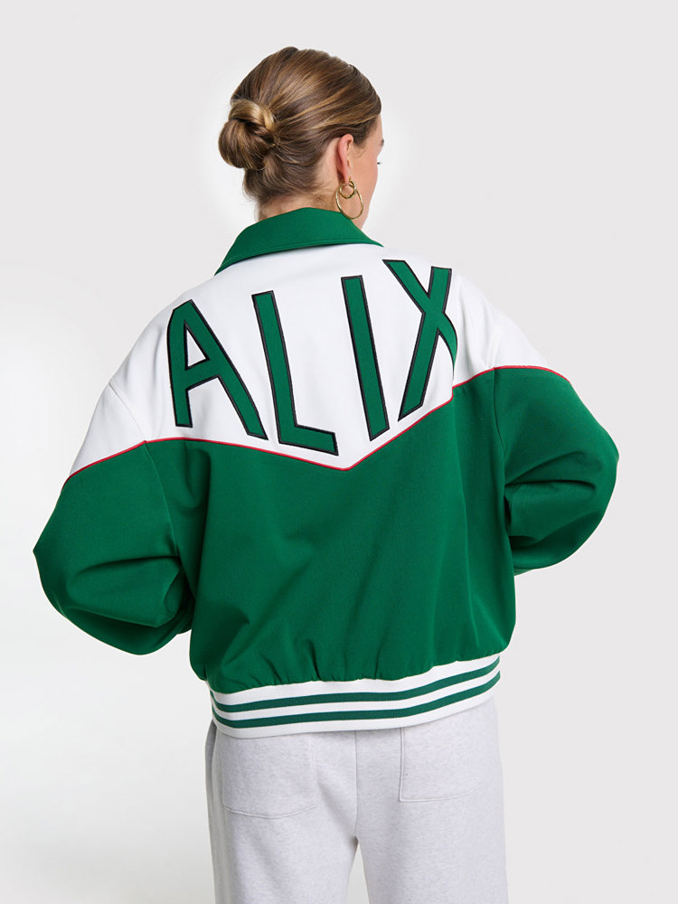 Alix LADIES WOVEN COLOURBLOCKING BOMBER