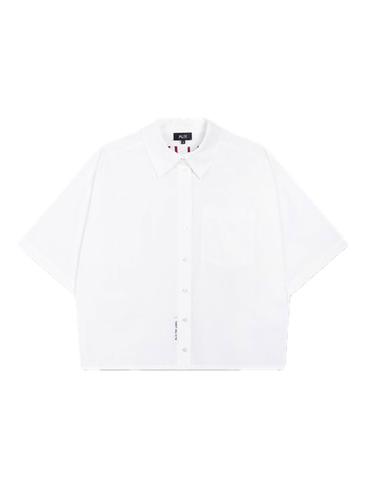 Alix LADIES WOVEN CLEAN POPLIN SHORTSLEEVE BLOUSE