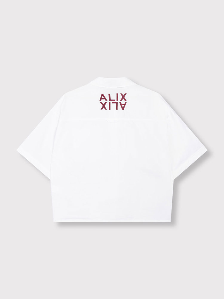 Alix LADIES WOVEN CLEAN POPLIN SHORTSLEEVE BLOUSE