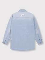 Alix LADIES WOVEN FLOWY DENIM OVERSIZED BLOUSE