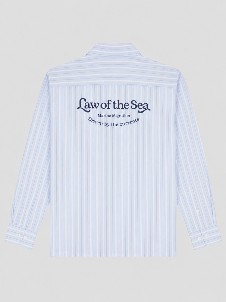 Law Of The Sea SQUALL YARN DYED STRIPED SHIRT