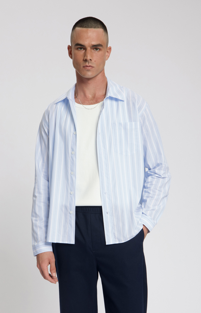 Law Of The Sea SQUALL YARN DYED STRIPED SHIRT