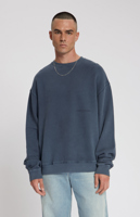 Law Of The Sea TORRIA GARMENT DYED CREWNECK SWEAT