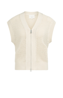 Yaya Grofgebreid vest met rits