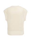 Yaya Grofgebreid vest met rits