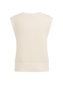 Yaya Mouwloos grofgebreid vest