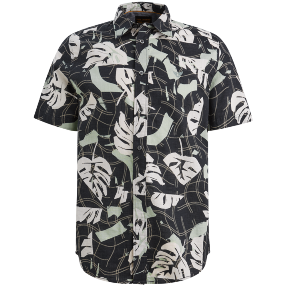 PALL MALL Short Sleeve Shirt Print on Cotton