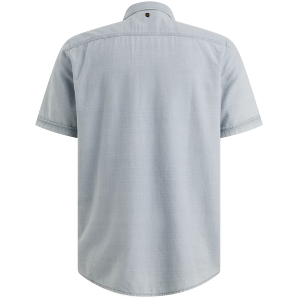 PALL MALL Short Sleeve Shirt Indigo yarn dye