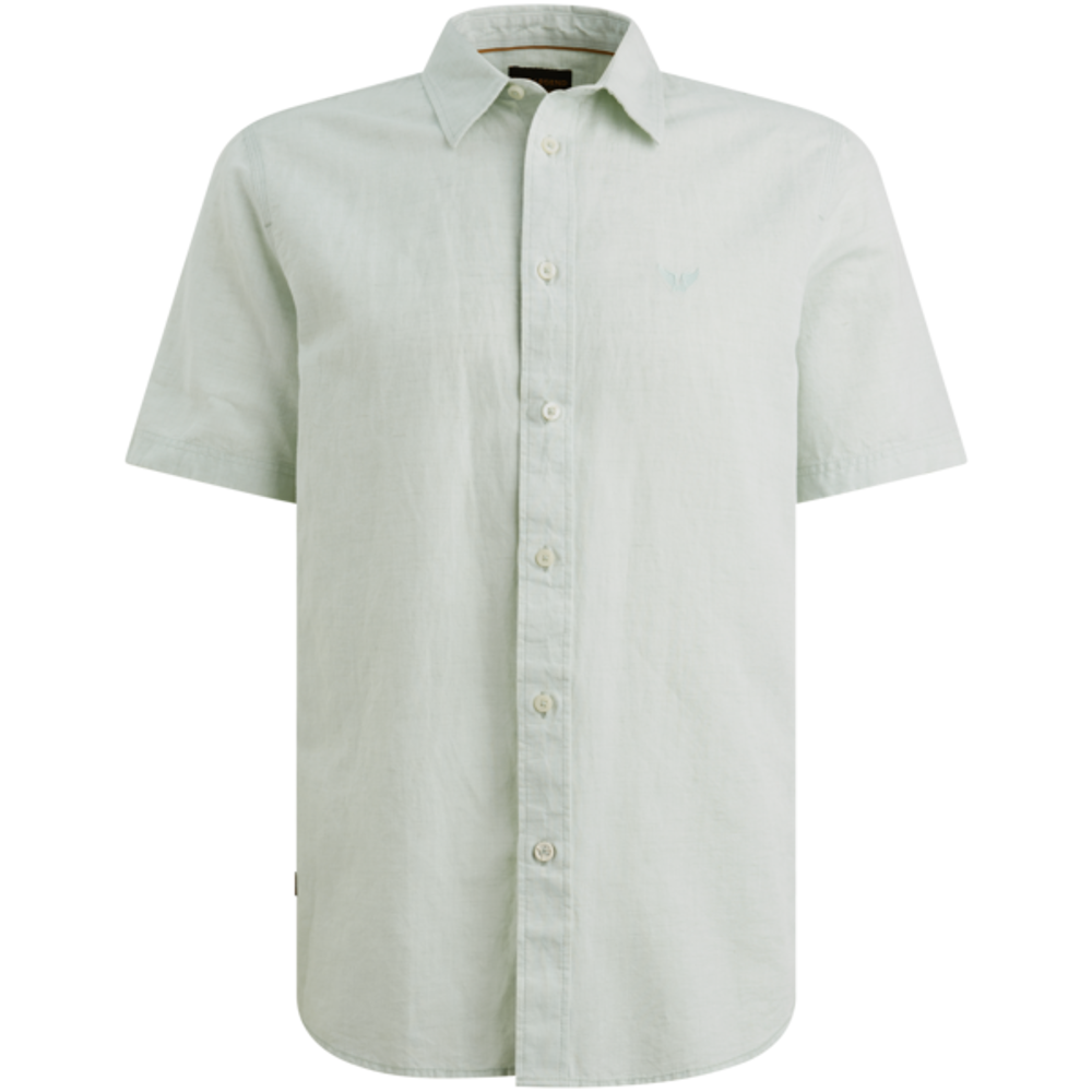 PALL MALL Short Sleeve Shirt 2 tone Cotton/L