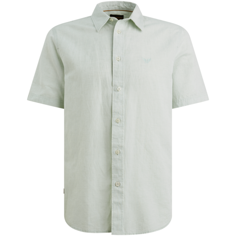 PALL MALL Short Sleeve Shirt 2 tone Cotton/L