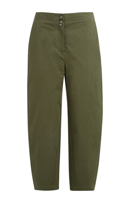Yaya Barrel broek met knopen