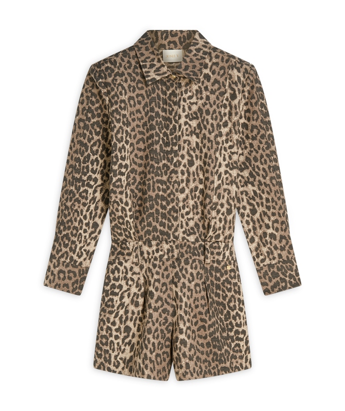 Josh V LILAE jumpsuit with leopard print