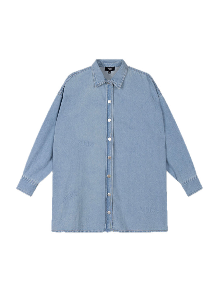Alix LADIES WOVEN ALIX DENIM BLOUSE