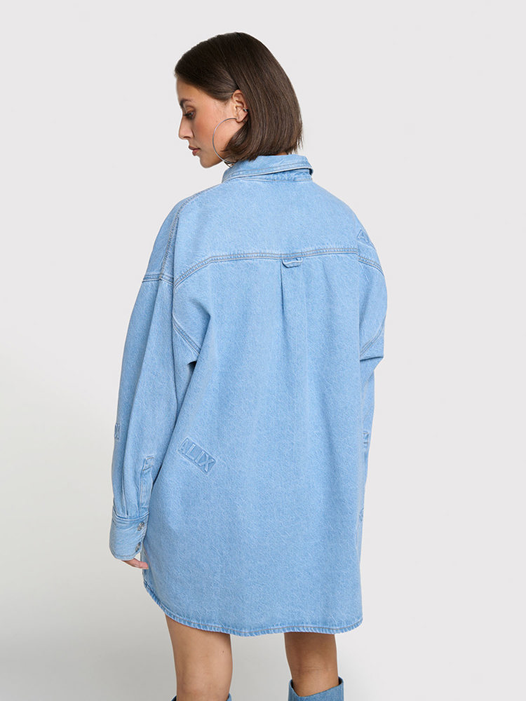 Alix LADIES WOVEN ALIX DENIM BLOUSE
