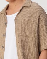 J.C. RAGS CASUAL SHIRT SS DUNCAN WAFFLE
